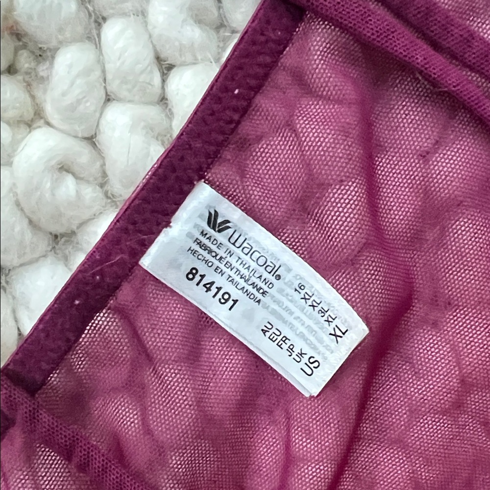 SALE PRICE Embrace Lace® Chemise wacoal Burgundy XL - Picture 2 of 3